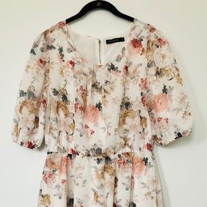 Fall Floral dress